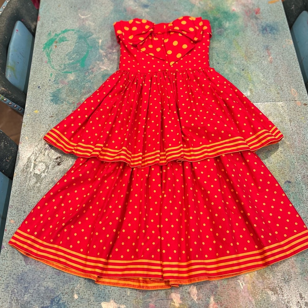 Polka Dotted Victor Costa